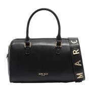 Zwarte handtas Judy Macro met logodetails Marc Ellis , Black , Dames