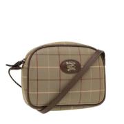 Pre-owned Canvas shoulder-bags Burberry Vintage , Beige , Dames