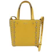 Pre-owned Leather handbags Jimmy Choo Pre-owned , Yellow , Dames