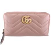 Pre-owned Leather wallets Gucci Vintage , Pink , Dames