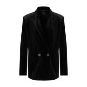 Zwarte Americana-stijl blazer Armani Exchange , Black , Dames