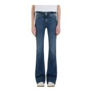 Blauwe Denim Jeans Replay , Blue , Dames