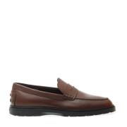 Zwarte leren loafers stijlvol ontwerp Tod's , Brown , Heren