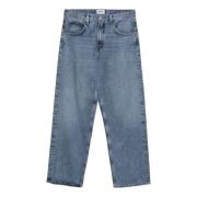 Regular Fit Denim Jeans Agolde , Blue , Heren