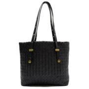 Pre-owned Leather shoulder-bags Bottega Veneta Vintage , Black , Dames