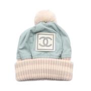 Pre-owned Cotton hats Chanel Vintage , Beige , Dames