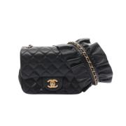 Pre-owned Leather chanel-bags Chanel Vintage , Black , Dames