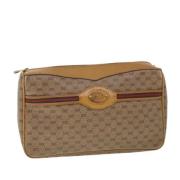 Pre-owned Canvas clutches Gucci Vintage , Beige , Dames