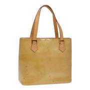 Pre-owned Leather totes Louis Vuitton Vintage , Beige , Dames