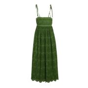 Lichen Groene Mouwloze Katoenen Jurk Ulla Johnson , Green , Dames