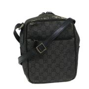 Pre-owned Canvas gucci-bags Gucci Vintage , Gray , Dames