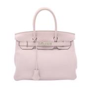 Pre-owned Leather handbags Hermès Vintage , Pink , Dames