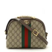 Pre-owned Leather gucci-bags Gucci Vintage , Beige , Dames