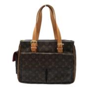 Pre-owned Canvas shoulder-bags Louis Vuitton Vintage , Brown , Dames