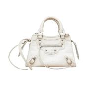 Pre-owned Leather balenciaga-bags Balenciaga Vintage , White , Dames