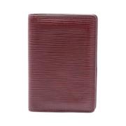 Pre-owned Leather wallets Louis Vuitton Vintage , Red , Dames