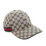 Pre-owned Canvas hats Gucci Vintage , Brown , Heren