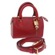 Pre-owned Leather louis-vuitton-bags Louis Vuitton Vintage , Red , Dam...