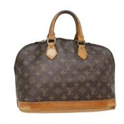 Pre-owned Canvas handbags Louis Vuitton Vintage , Brown , Dames