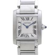 Pre-owned Stainless Steel watches Cartier Vintage , Gray , Dames