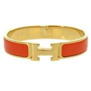 Pre-owned Metal bracelets Hermès Vintage , Yellow , Dames