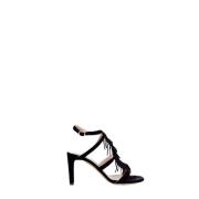 Pre-owned Leather sandals Chloé Pre-owned , Black , Dames