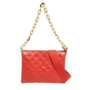 Pre-owned Leather louis-vuitton-bags Louis Vuitton Vintage , Red , Dam...