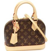 Pre-owned Canvas handbags Louis Vuitton Vintage , Brown , Dames