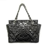 Pre-owned Leather chanel-bags Chanel Vintage , Black , Dames