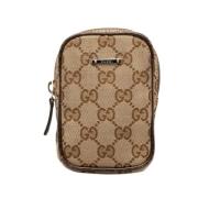 Pre-owned Canvas gucci-bags Gucci Vintage , Beige , Dames