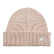 Stijlvolle Beanie Hoed K-Way , Beige , Dames