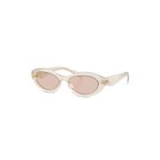 PR 26Zs 12V4I2 Sunglasses Prada , Beige , Dames