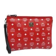 Pre-owned Leather clutches MCM Pre-owned , Red , Dames