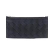 Pre-owned Leather wallets Bottega Veneta Vintage , Black , Dames