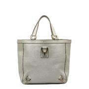 Pre-owned Leather totes Gucci Vintage , Gray , Dames