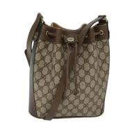 Pre-owned Leather gucci-bags Gucci Vintage , Beige , Dames