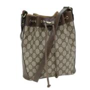 Pre-owned Leather gucci-bags Gucci Vintage , Beige , Dames