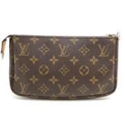 Pre-owned Canvas clutches Louis Vuitton Vintage , Brown , Dames