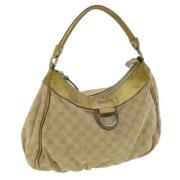 Pre-owned Canvas gucci-bags Gucci Vintage , Beige , Dames