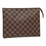 Pre-owned Canvas pouches Louis Vuitton Vintage , Brown , Dames