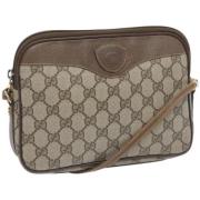 Pre-owned Leather gucci-bags Gucci Vintage , Beige , Dames