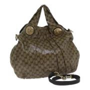 Pre-owned Canvas handbags Gucci Vintage , Beige , Dames