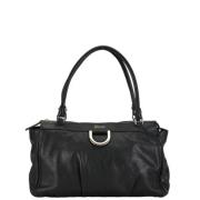 Pre-owned Leather gucci-bags Gucci Vintage , Black , Dames