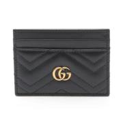 Pre-owned Leather wallets Gucci Vintage , Black , Dames