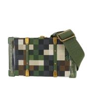 Pre-owned Canvas shoulder-bags Louis Vuitton Vintage , Green , Dames