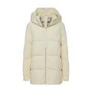 Beige donsjack met capuchon Jil Sander , Beige , Dames