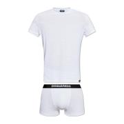 Set: T-shirt en boxershorts Dsquared2 , White , Heren