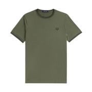 Twin Tipped T-Shirt Fred Perry , Green , Heren