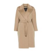 Elegant Beige Cashmere Jacket & Coat Max Mara , Beige , Dames