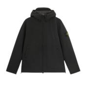 3-Laags Waterdichte Ademende Jas Stone Island , Black , Heren